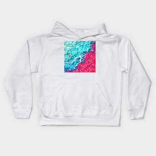 Red roses and petals in the water Kids Hoodie